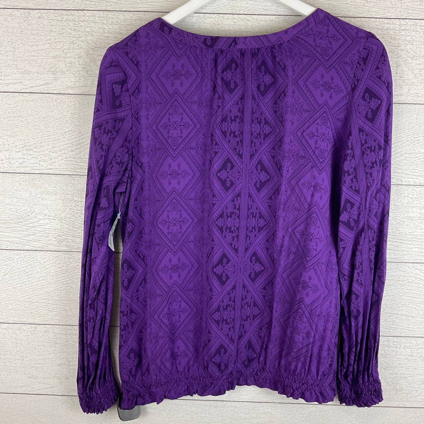 Top Long Sleeve By St Johns Bay In Purple, Size: M