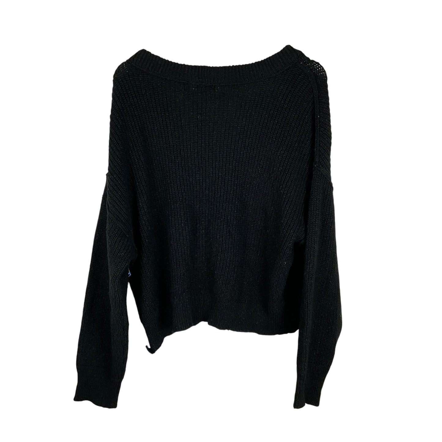 Sweater Cardigan By American Eagle In Black, Size: Xl