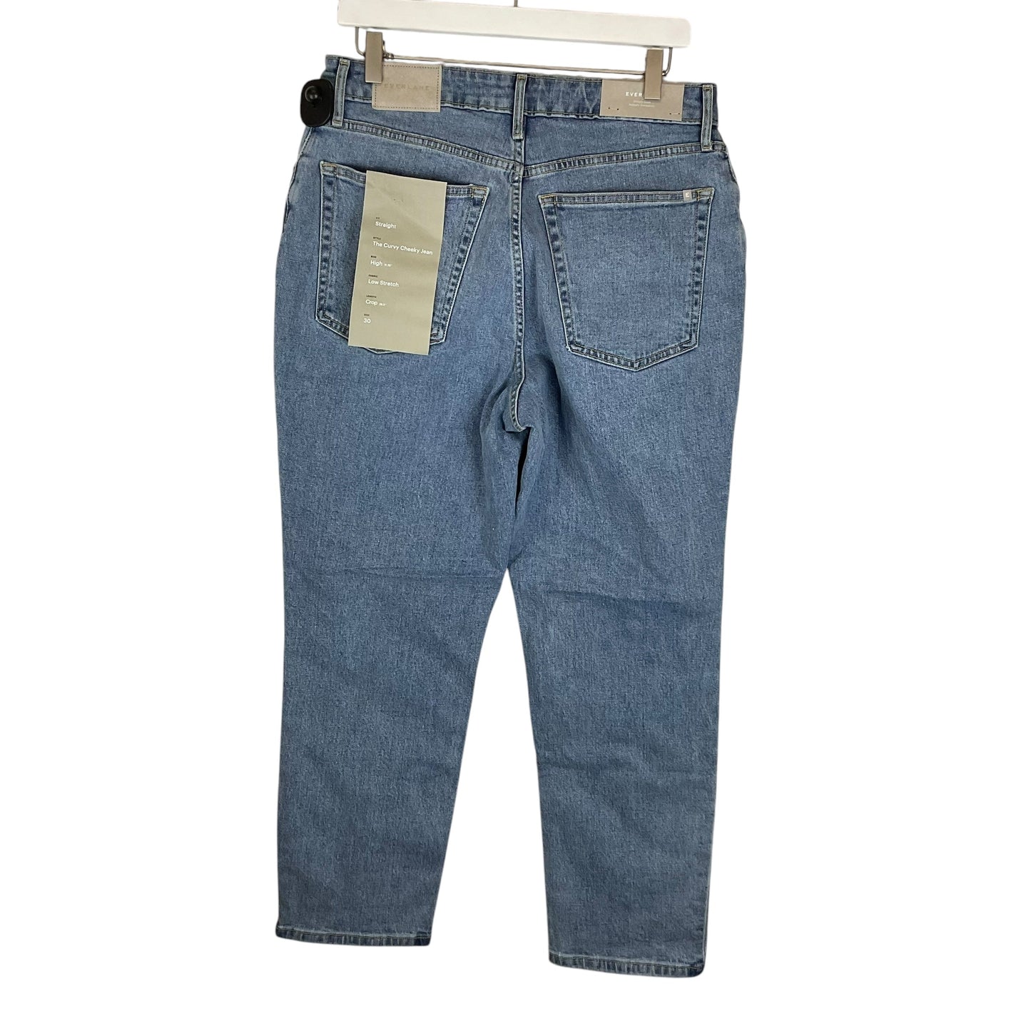 Jeans Straight By Everlane In Blue Denim, Size: 12