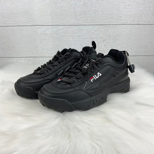 Shoes Athletic By Fila In Black, Size: 6.5