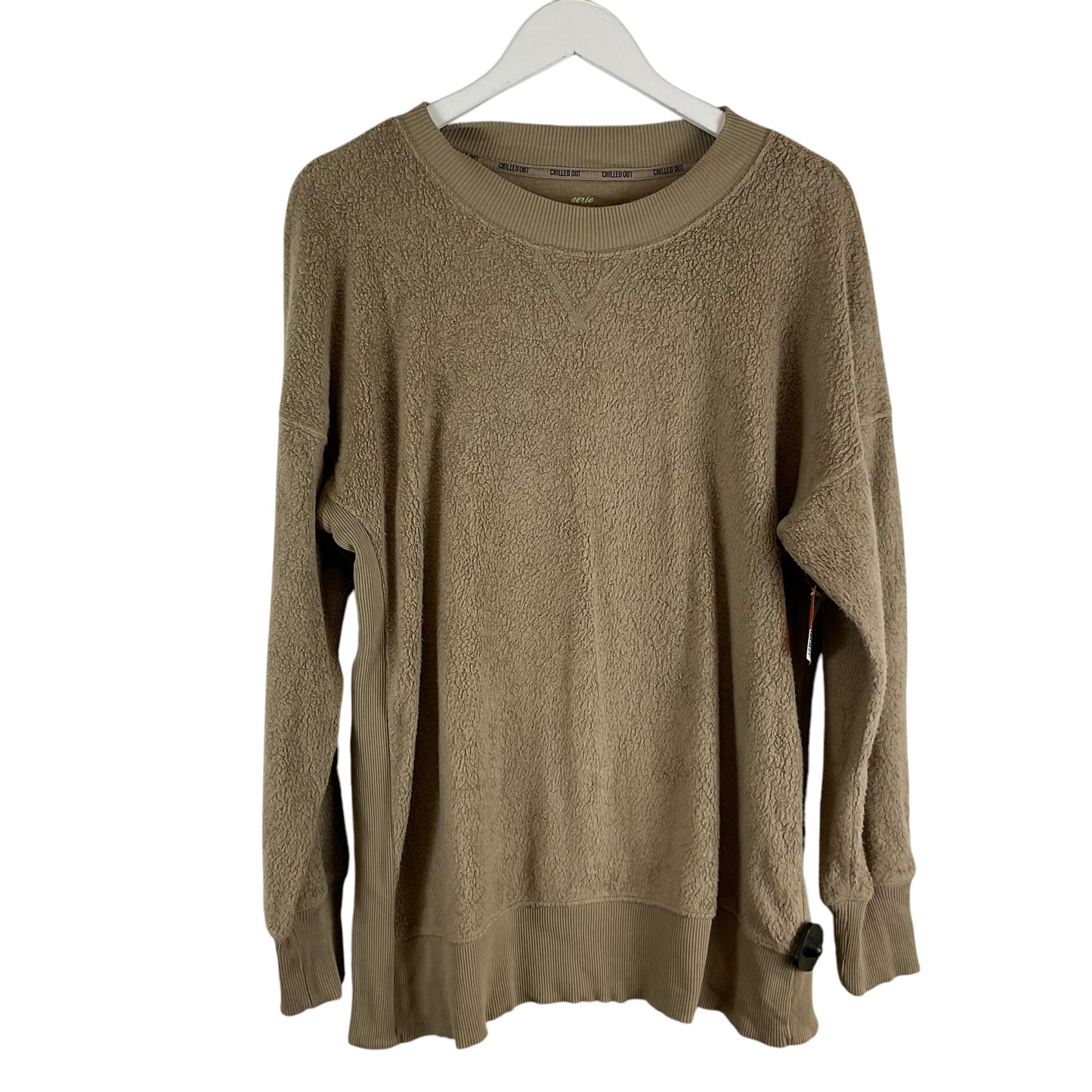 Sweatshirt Crewneck By Aerie In Brown, Size: M