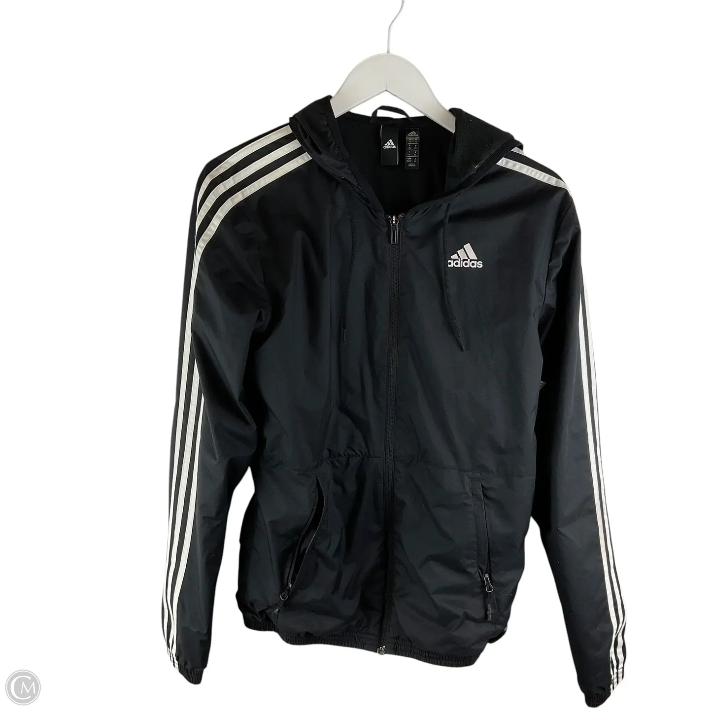 Athletic Jacket By Adidas In Black, Size: Xs