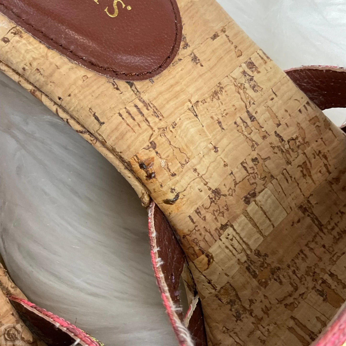 Sandals Heels Wedge By Eric Javitz In Multi-colored, Size: 9.5