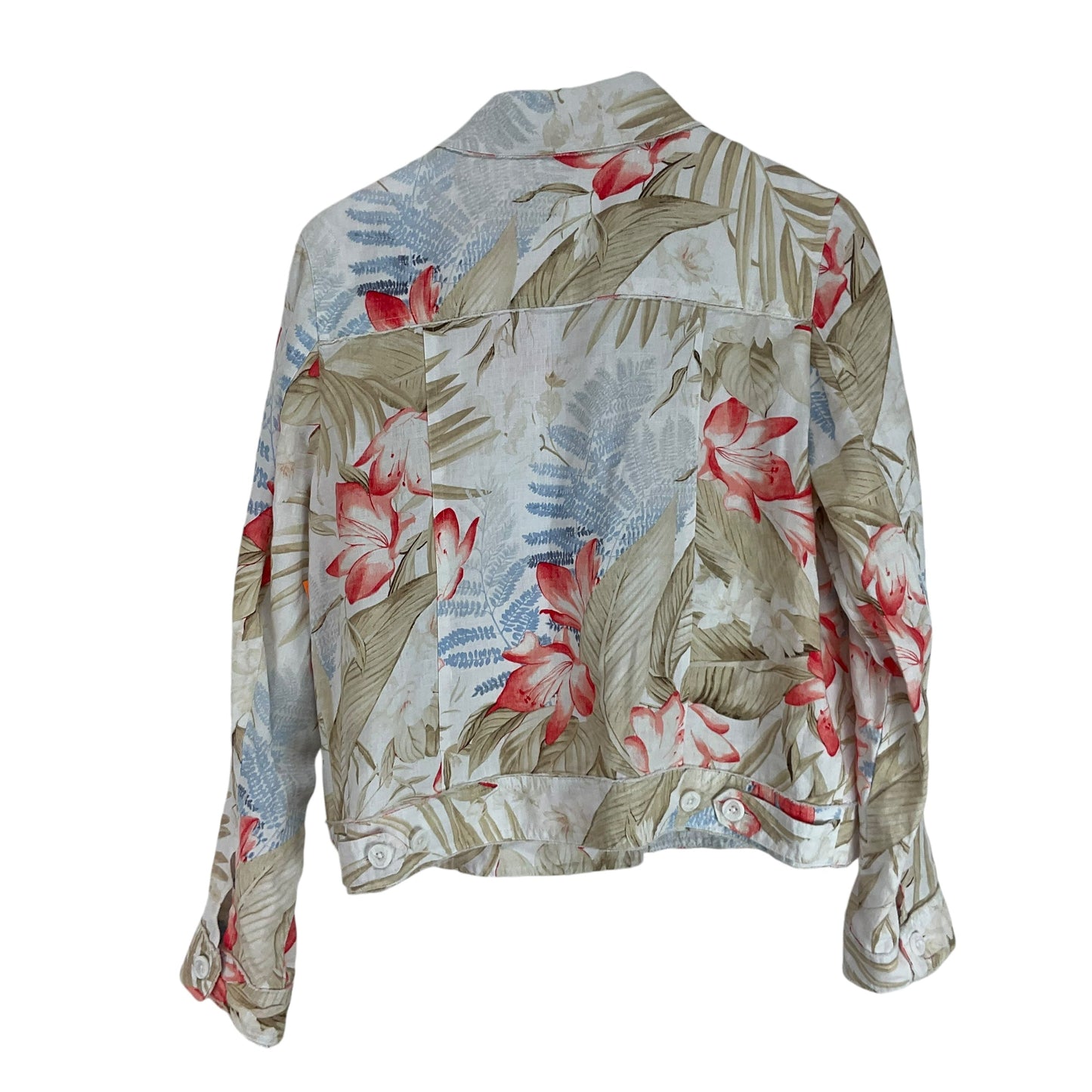 Jacket Fleece By Tommy Bahama In Floral Print, Size: L