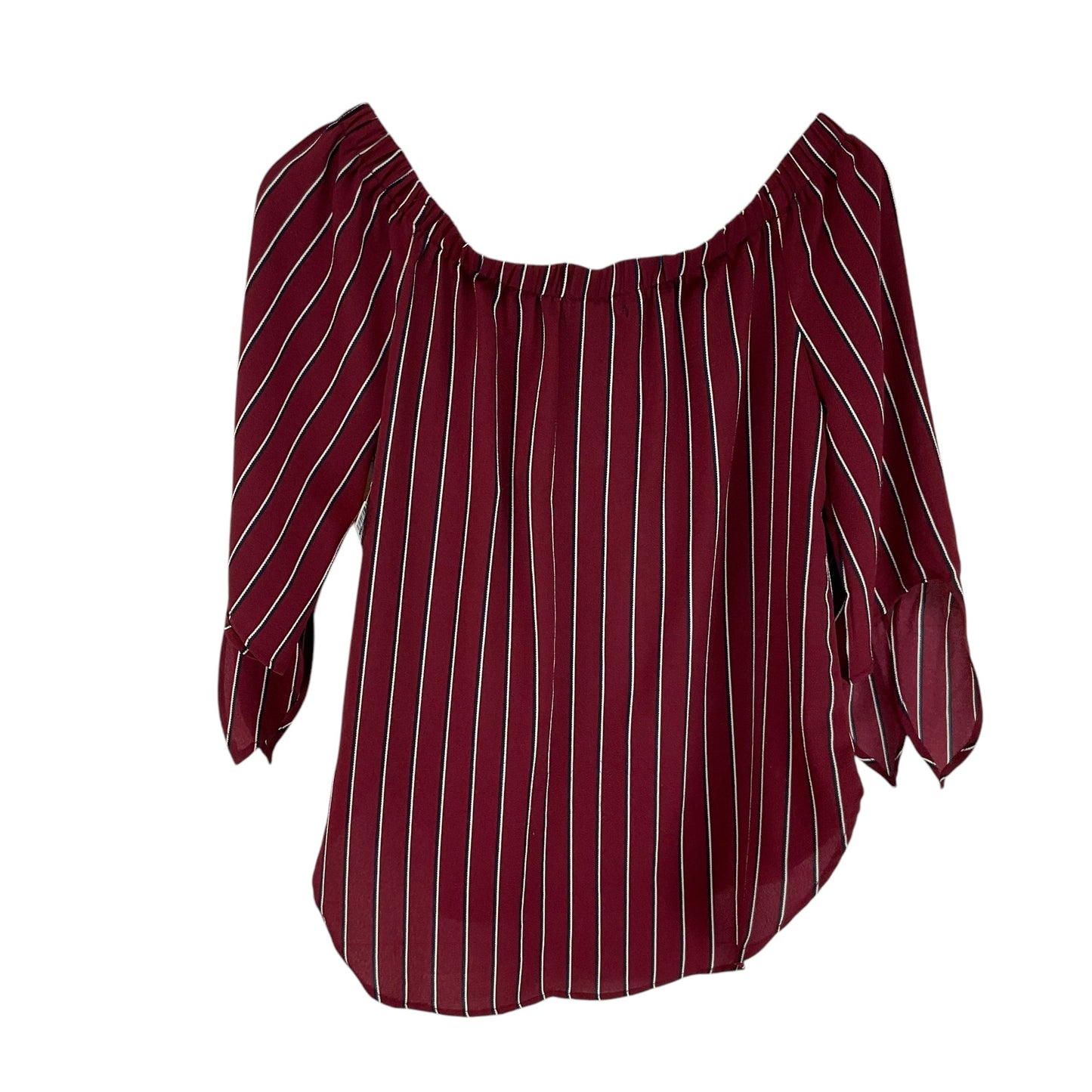 Top 3/4 Sleeve Basic By Staccato In Striped Pattern, Size: S