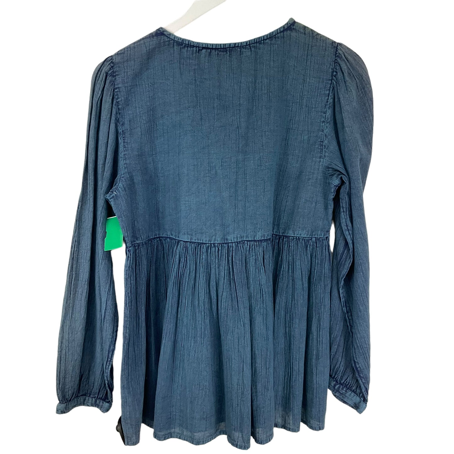 Blue Top Long Sleeve Basic Rachel Zoe, Size S