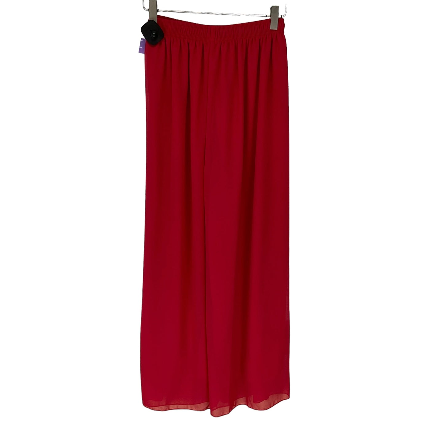 Red Pants Wide Leg Clothes Mentor, Size M