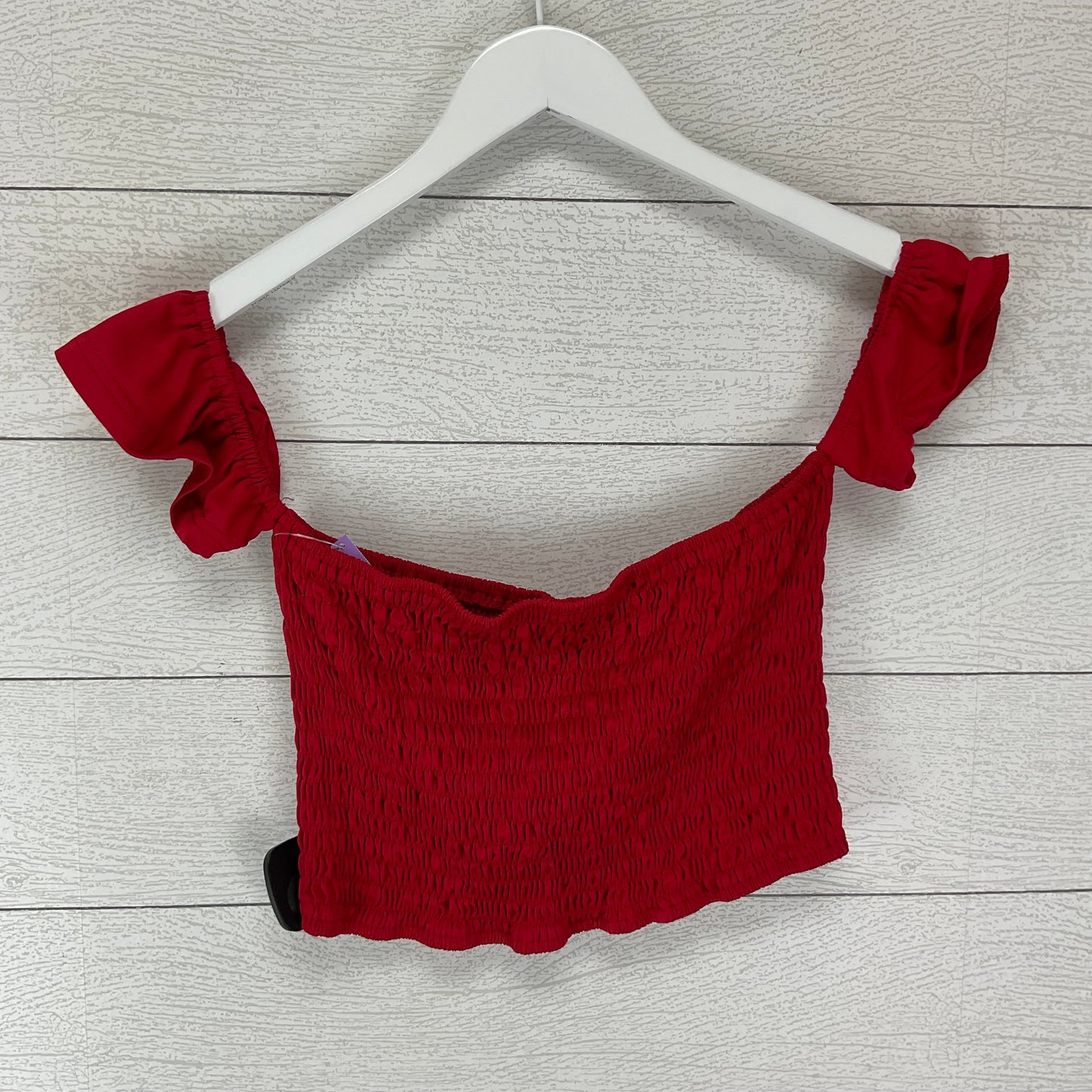 Red Top Short Sleeve Basic Cmf, Size L