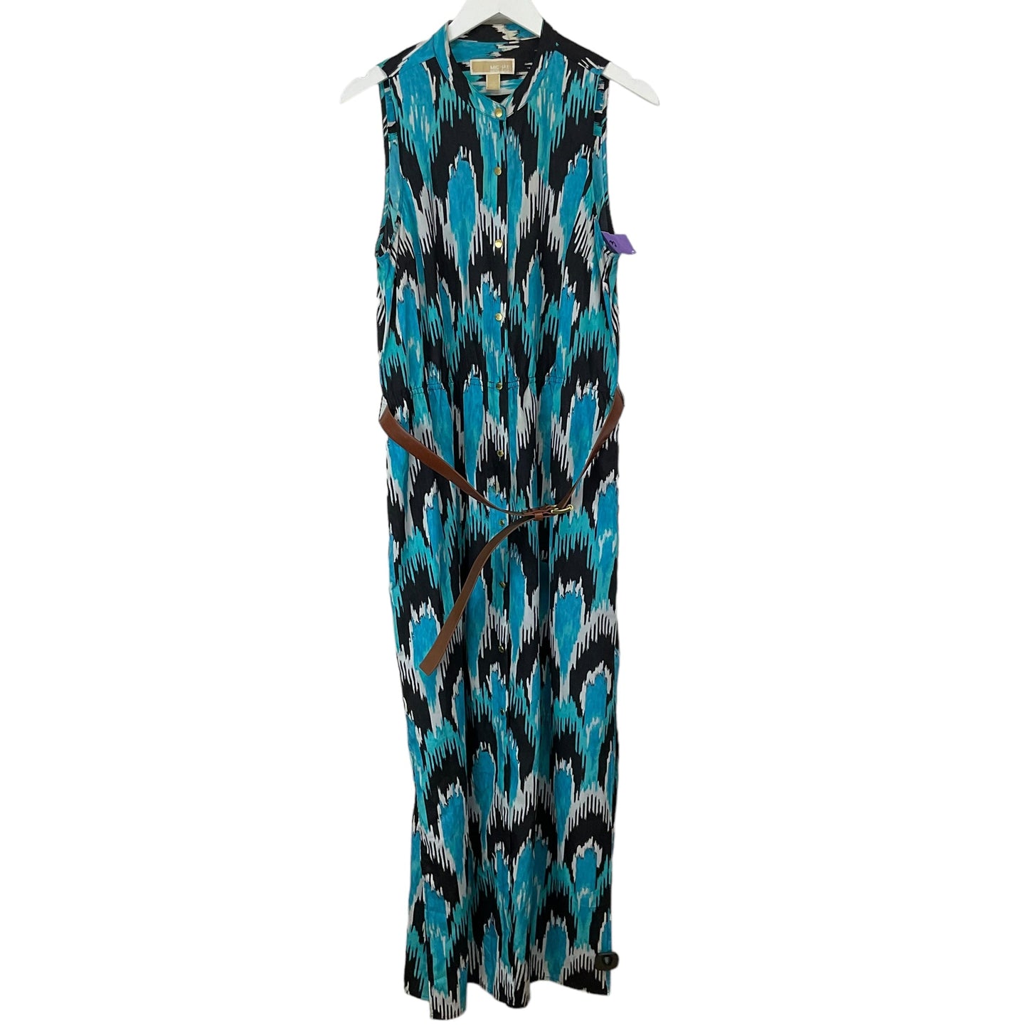 Dress Casual Maxi By Michael By Michael Kors In Blue, Size: L