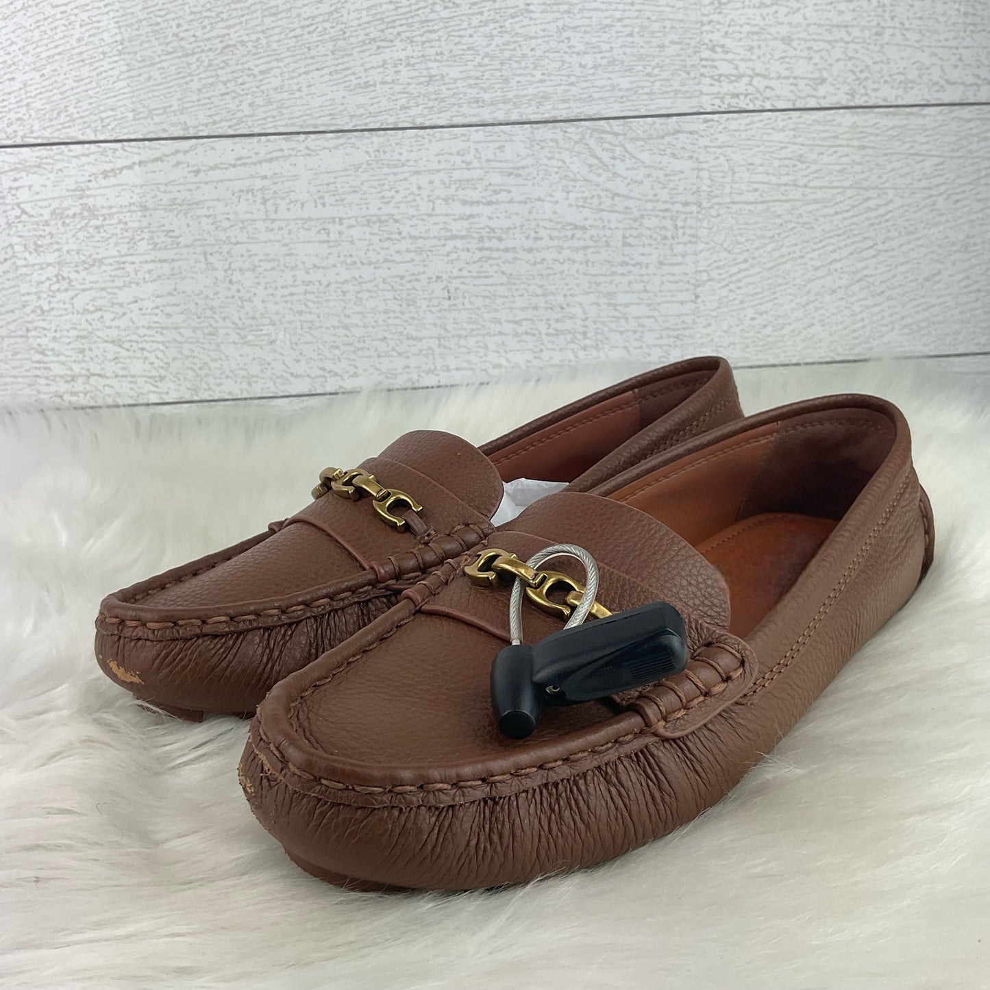 Brown Shoes Designer Coach, Size 7.5