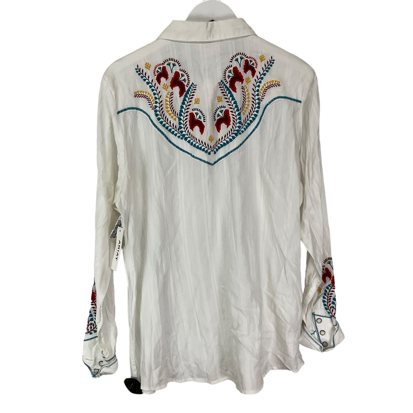 White Top Long Sleeve Ariat, Size Xl