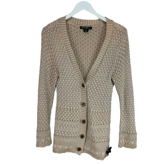 Cardigan By Eddie Bauer In Cream, Size: Xs