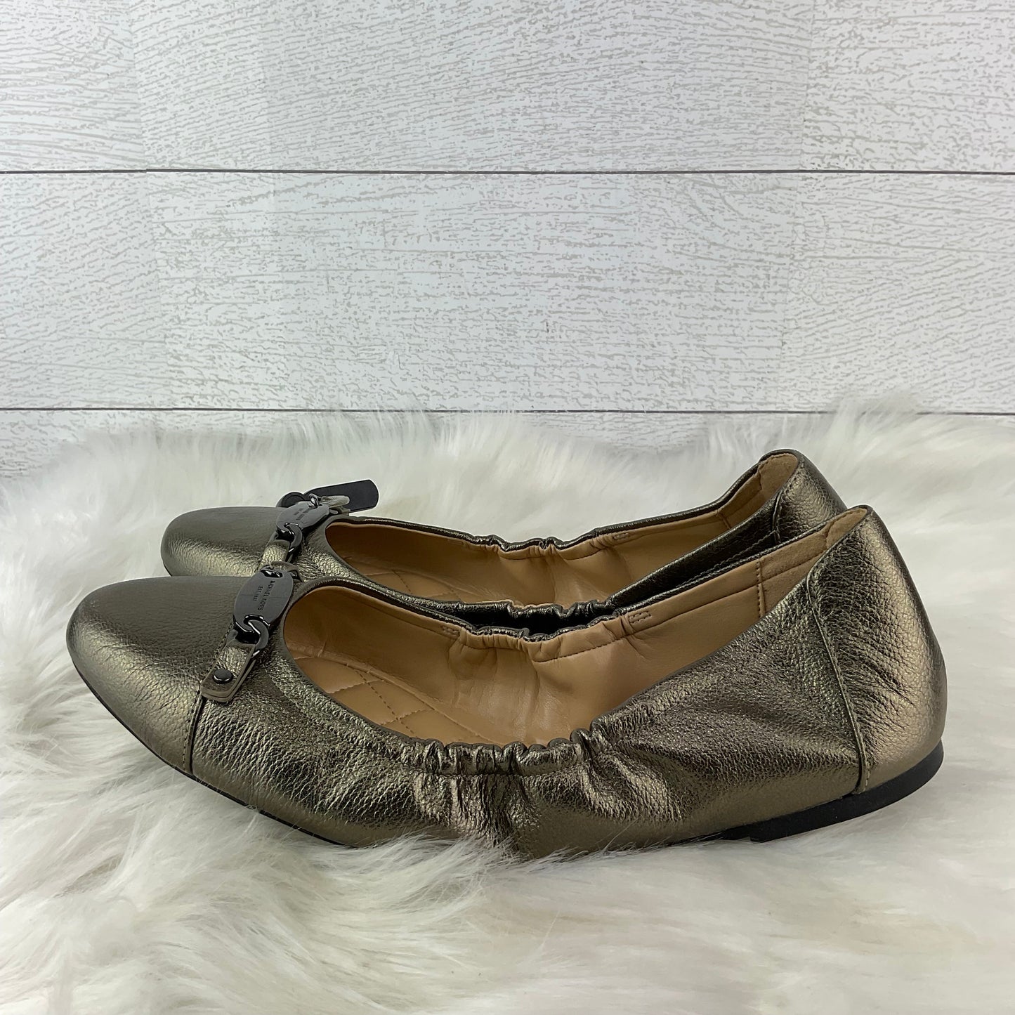 Gold Shoes Designer Michael Kors, Size 11