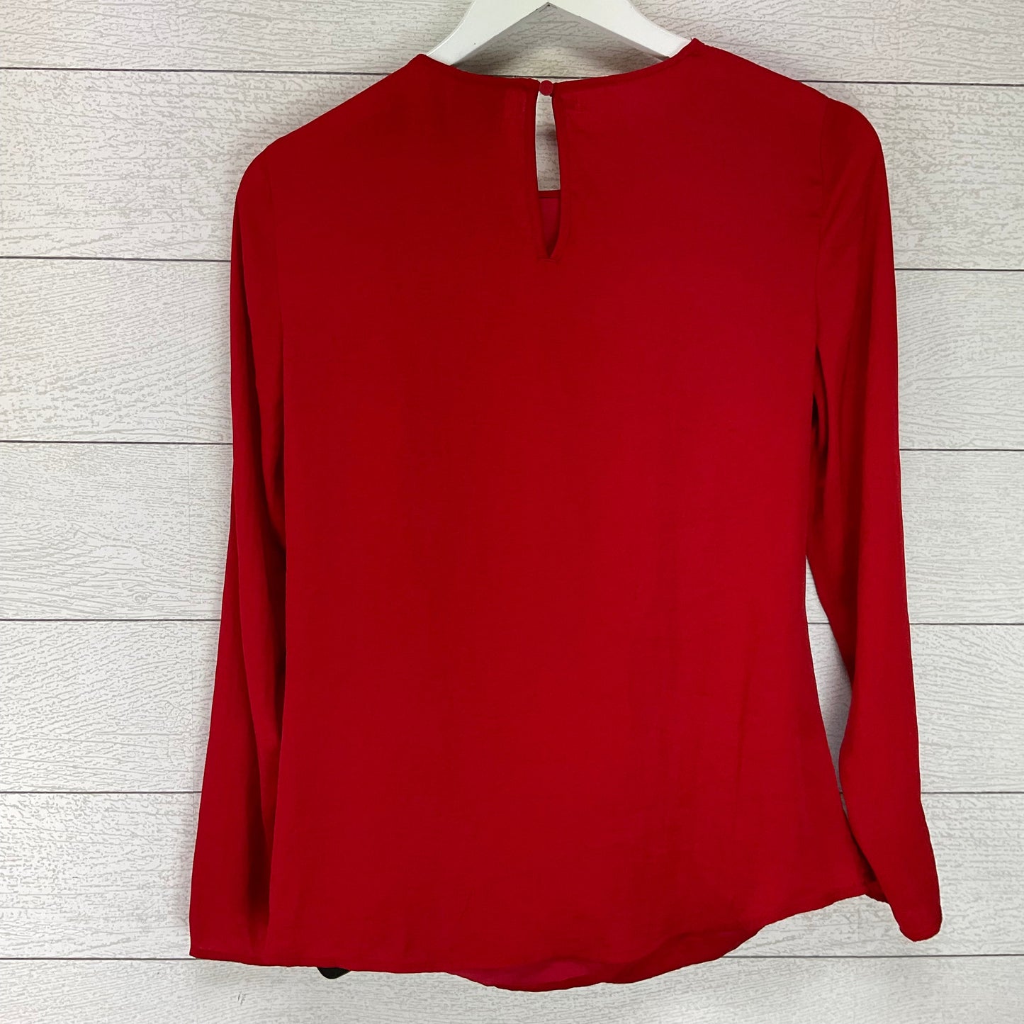 Top Long Sleeve Basic By Worthington In Red, Size: Xs