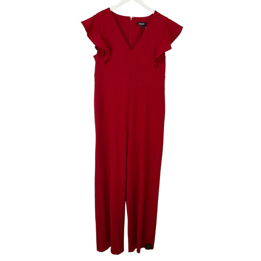 Jumpsuit By Dkny In Red, Size: 12