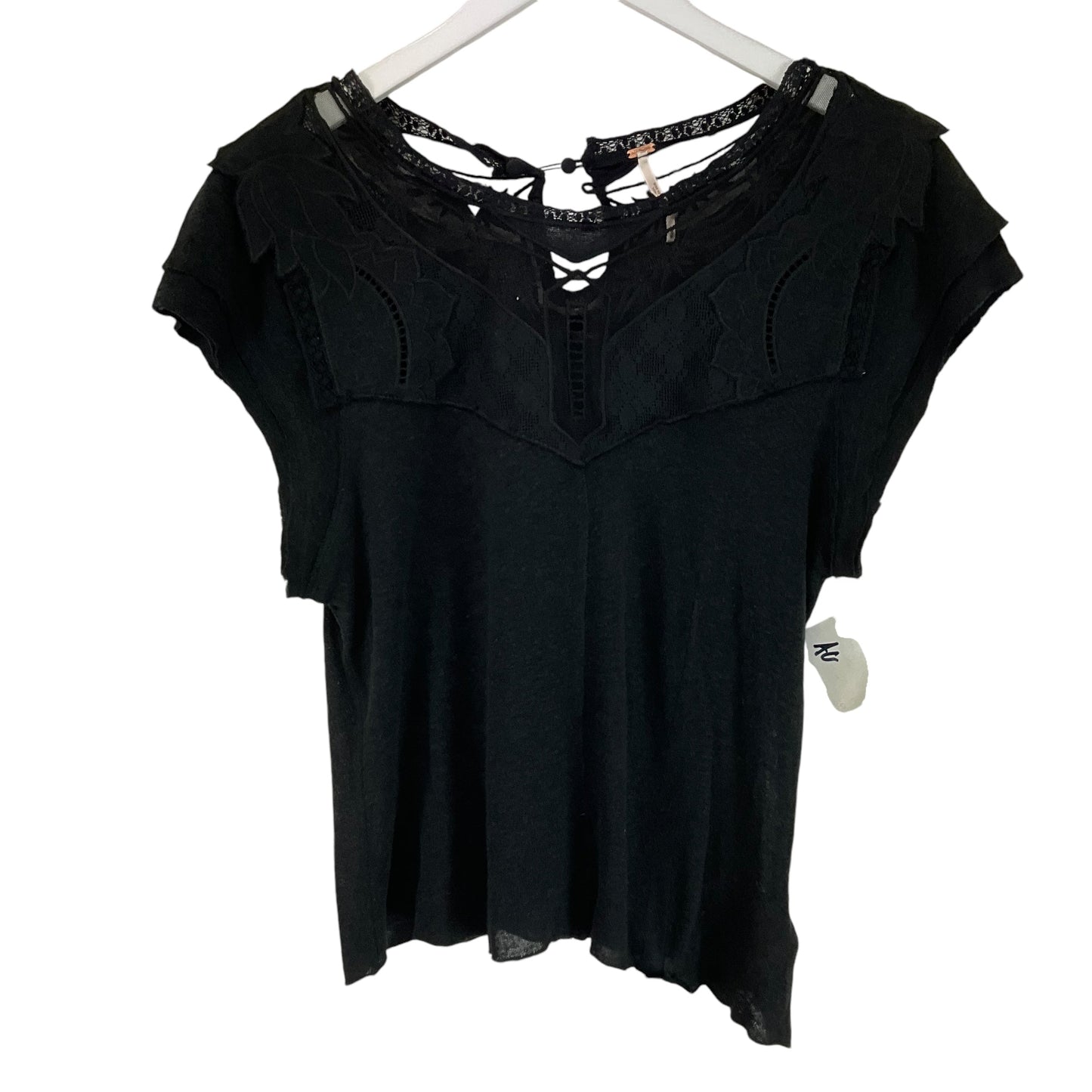 Top Short Sleeve Basic By Free People In Black, Size: M