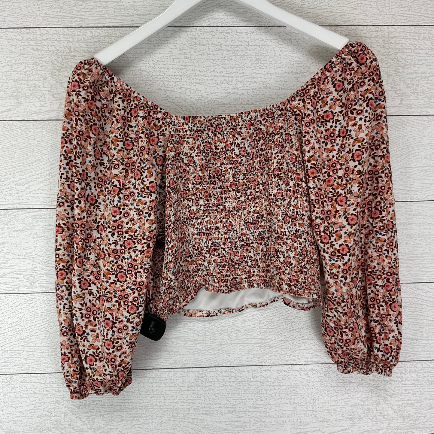 Top 3/4 Sleeve By So In Floral Print, Size: Xl