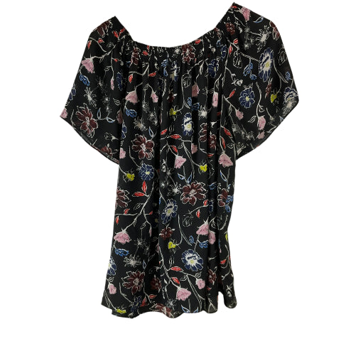 Top Short Sleeve By Violet And Claire In Floral Print, Size: 1x