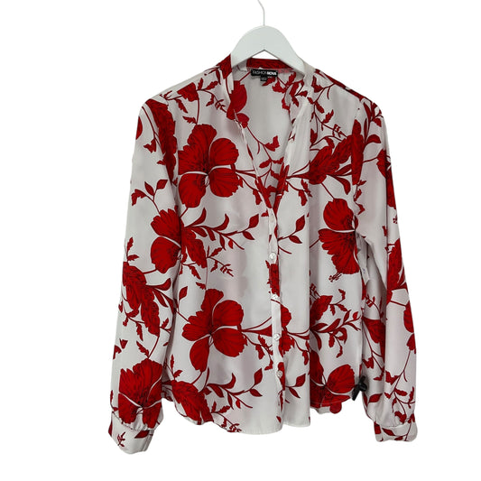 Top Long Sleeve By Fashion Nova In Floral Print, Size: Large