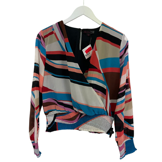 Top Long Sleeve By Jw In Multi-colored, Size: Xl