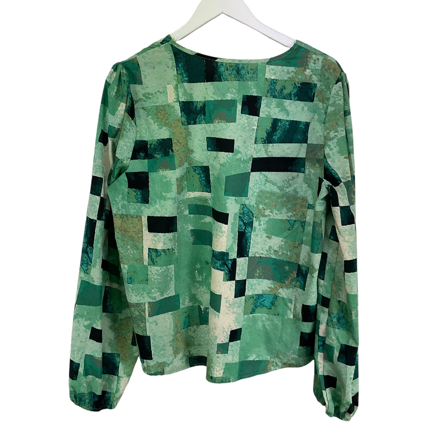 Top Long Sleeve By Shein In Green, Size: Xl