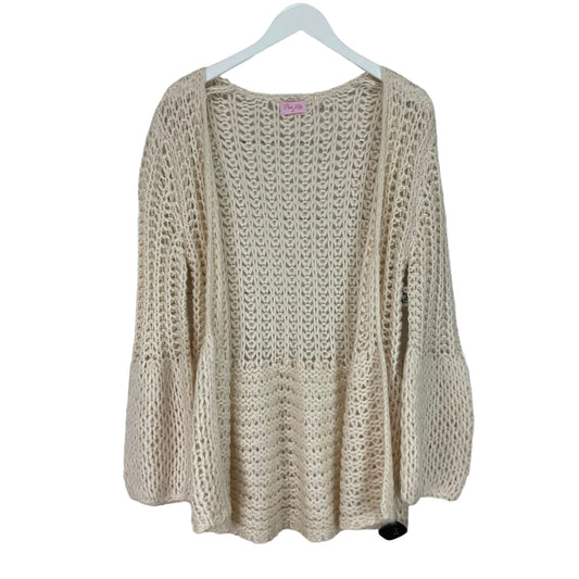 Cardigan By Pink Lily In Cream, Size: S