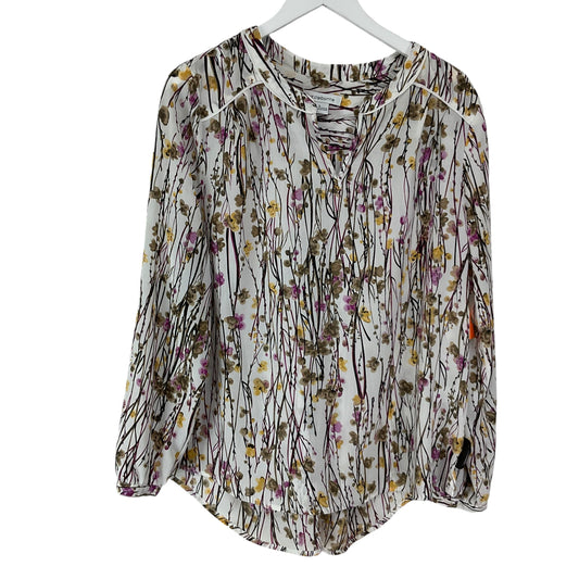 Top Long Sleeve By Liz Claiborne In Purple, Size: L