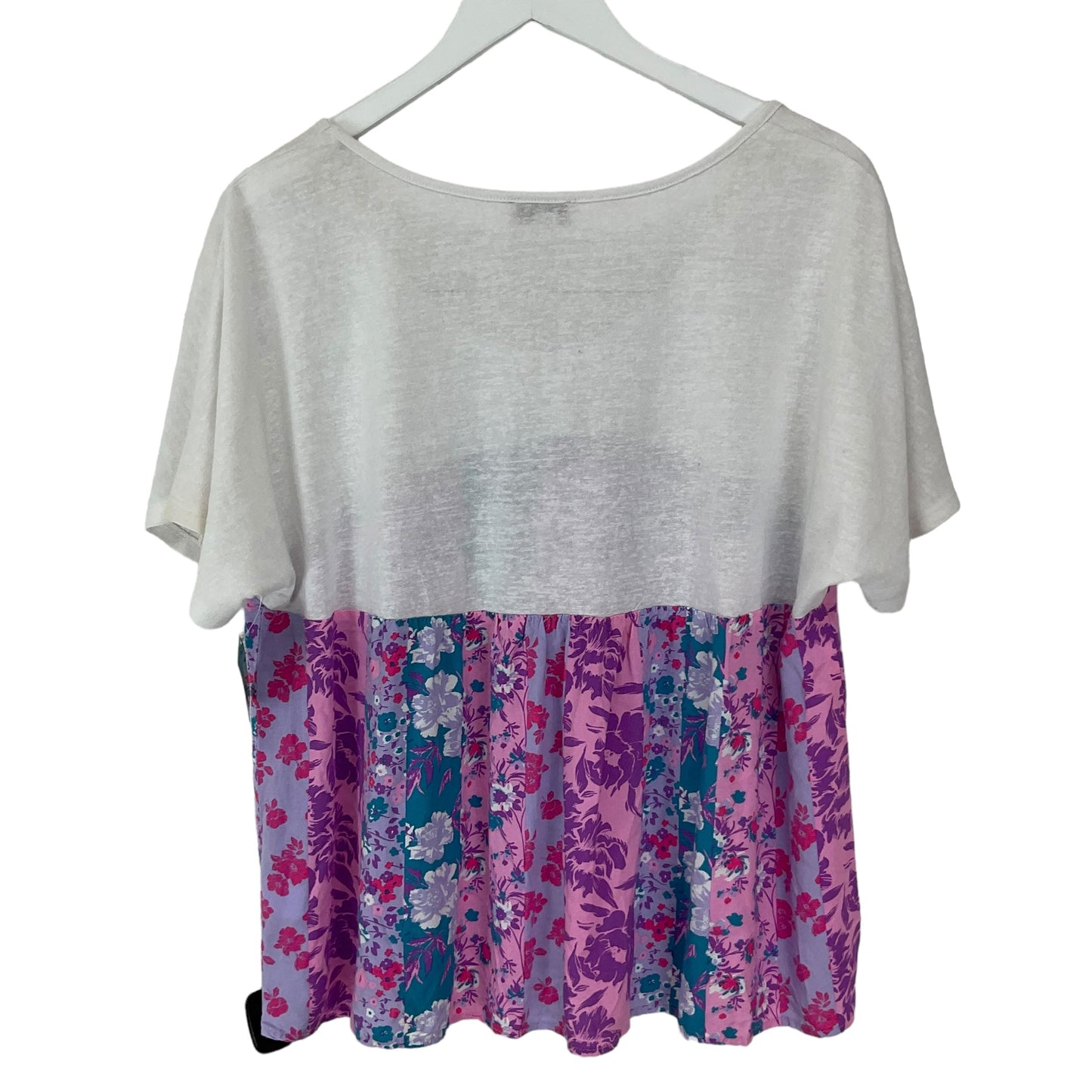 Purple Top Short Sleeve Andree By Unit, Size L