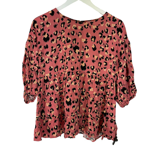 Animal Print Top Long Sleeve Andree By Unit, Size S