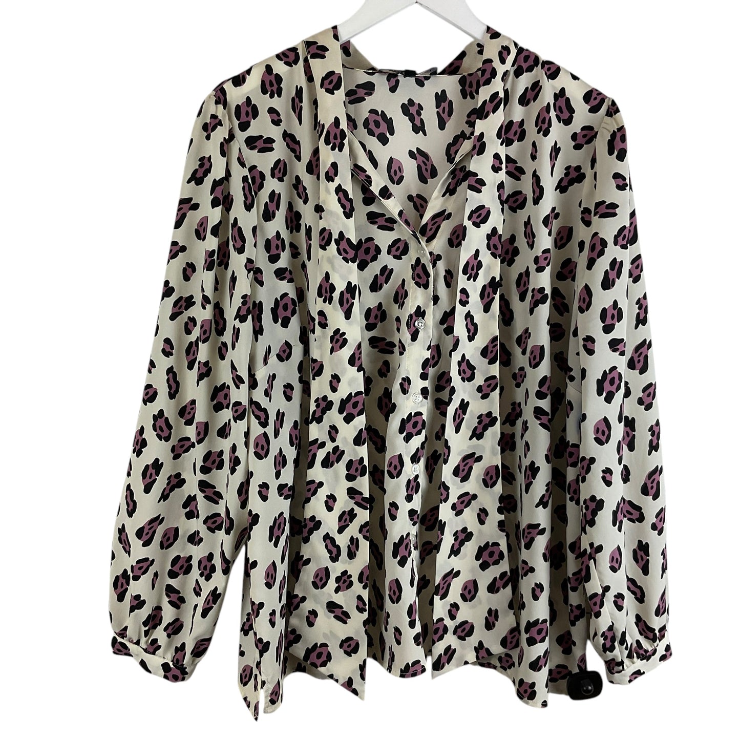 Top Long Sleeve By Eloquii In Animal Print, Size: 20