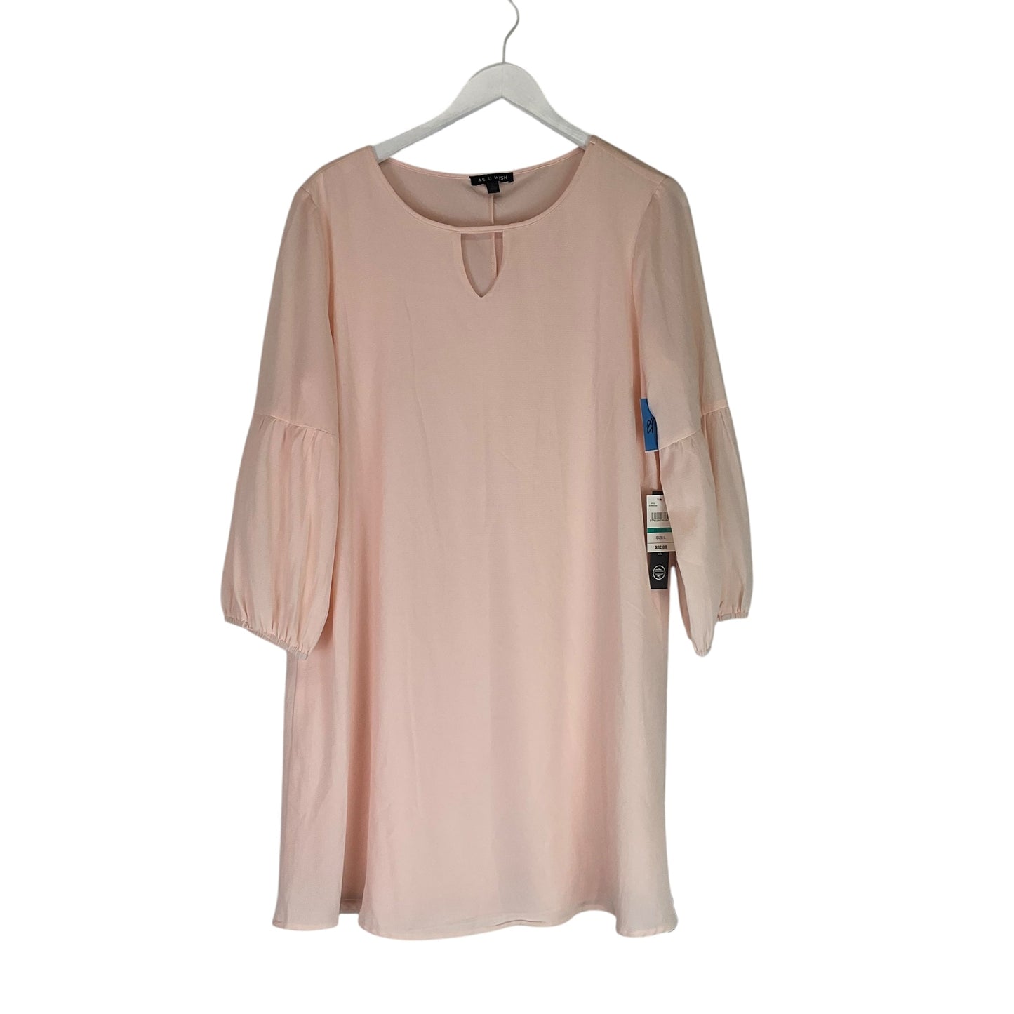 Dress Casual Midi By As U Wish In Pink, Size: L