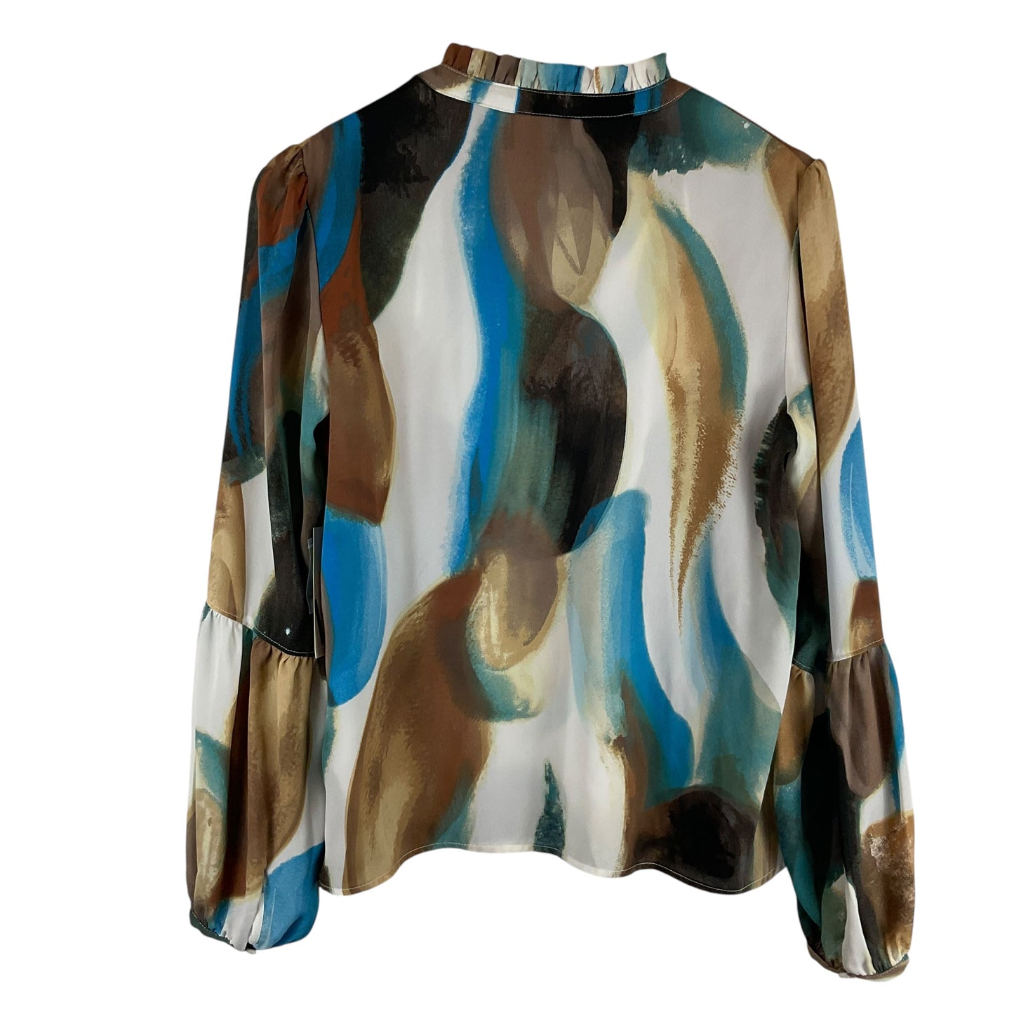 Top Long Sleeve By Worthington In Multi-colored, Size: M