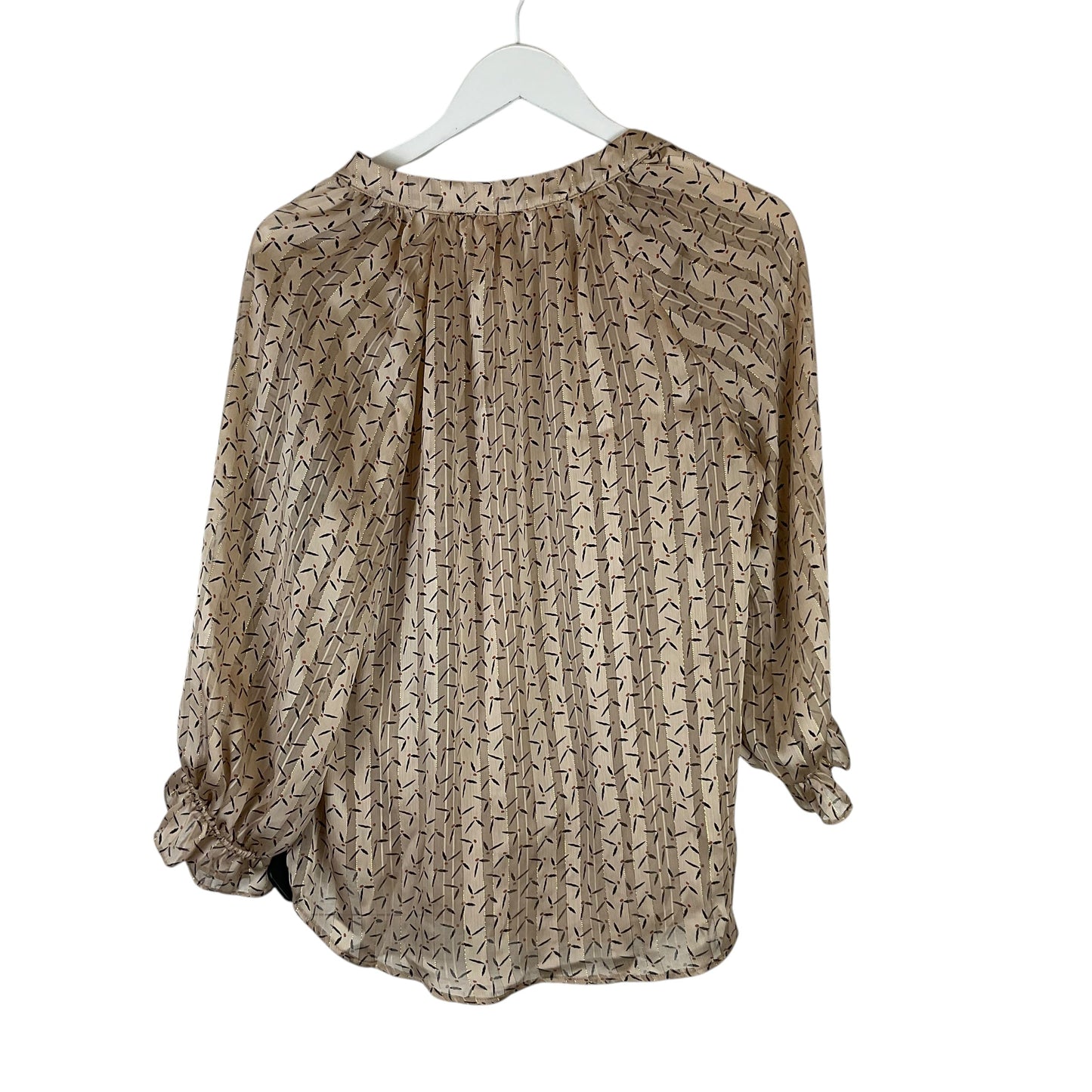 Top Long Sleeve By Lush In Gold, Size: S