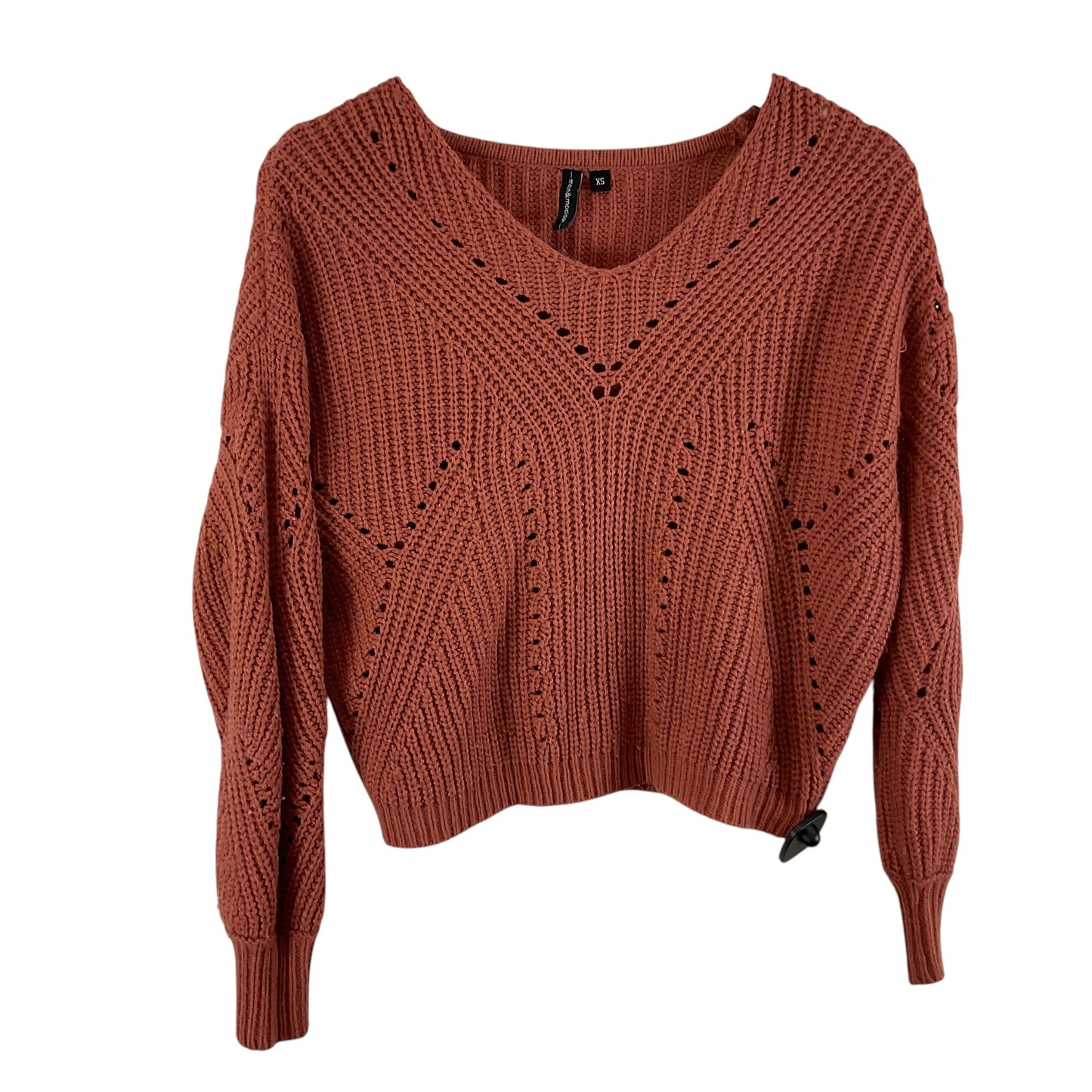 Sweater By Clothes Mentor In Orange, Size: Xs