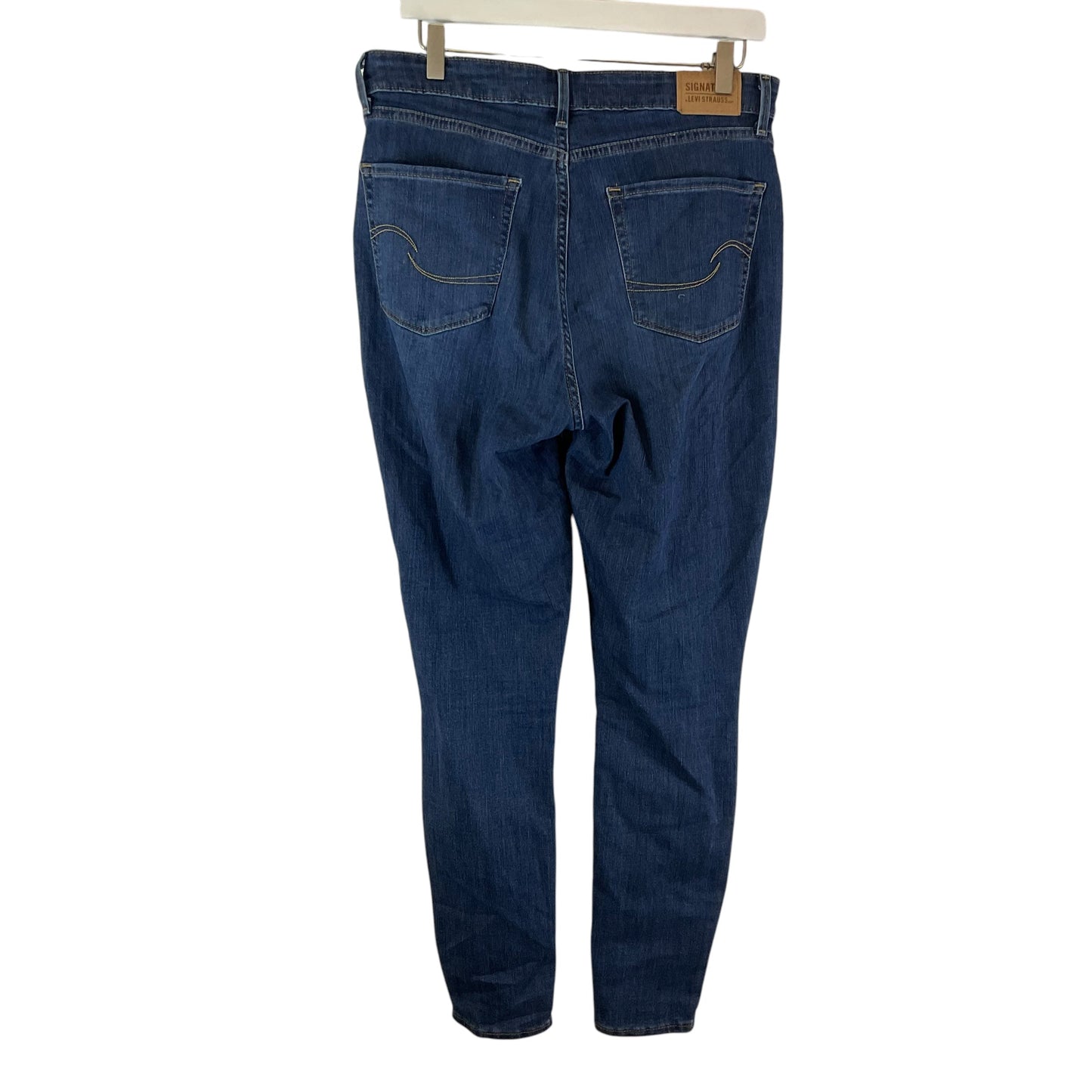 Jeans Skinny By Levis In Blue Denim, Size: 12