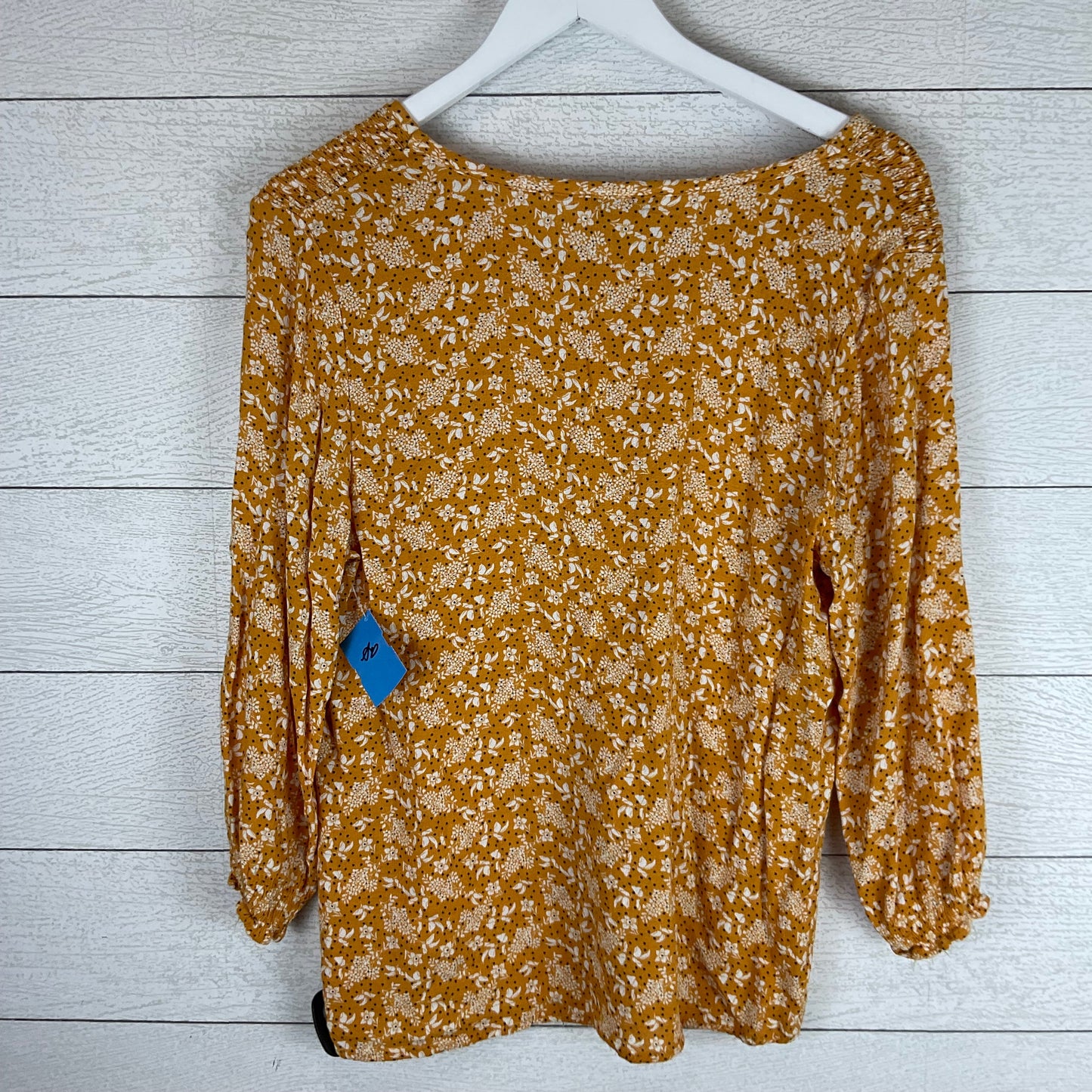 Top Long Sleeve By Cynthia Rowley In Yellow, Size: L