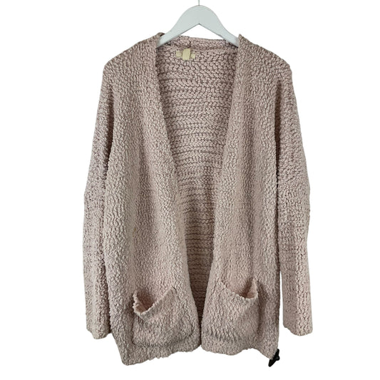 Sweater Cardigan By Cupio In Pink, Size: M