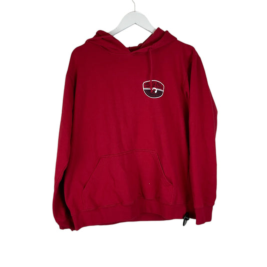 Sweatshirt Hoodie By Clothes Mentor In Red, Size: L