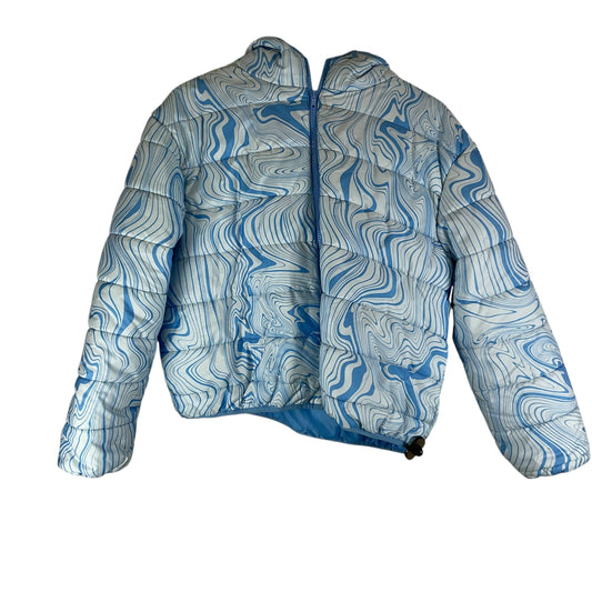 Jacket Puffer & Quilted By Wild Fable In Blue, Size: L