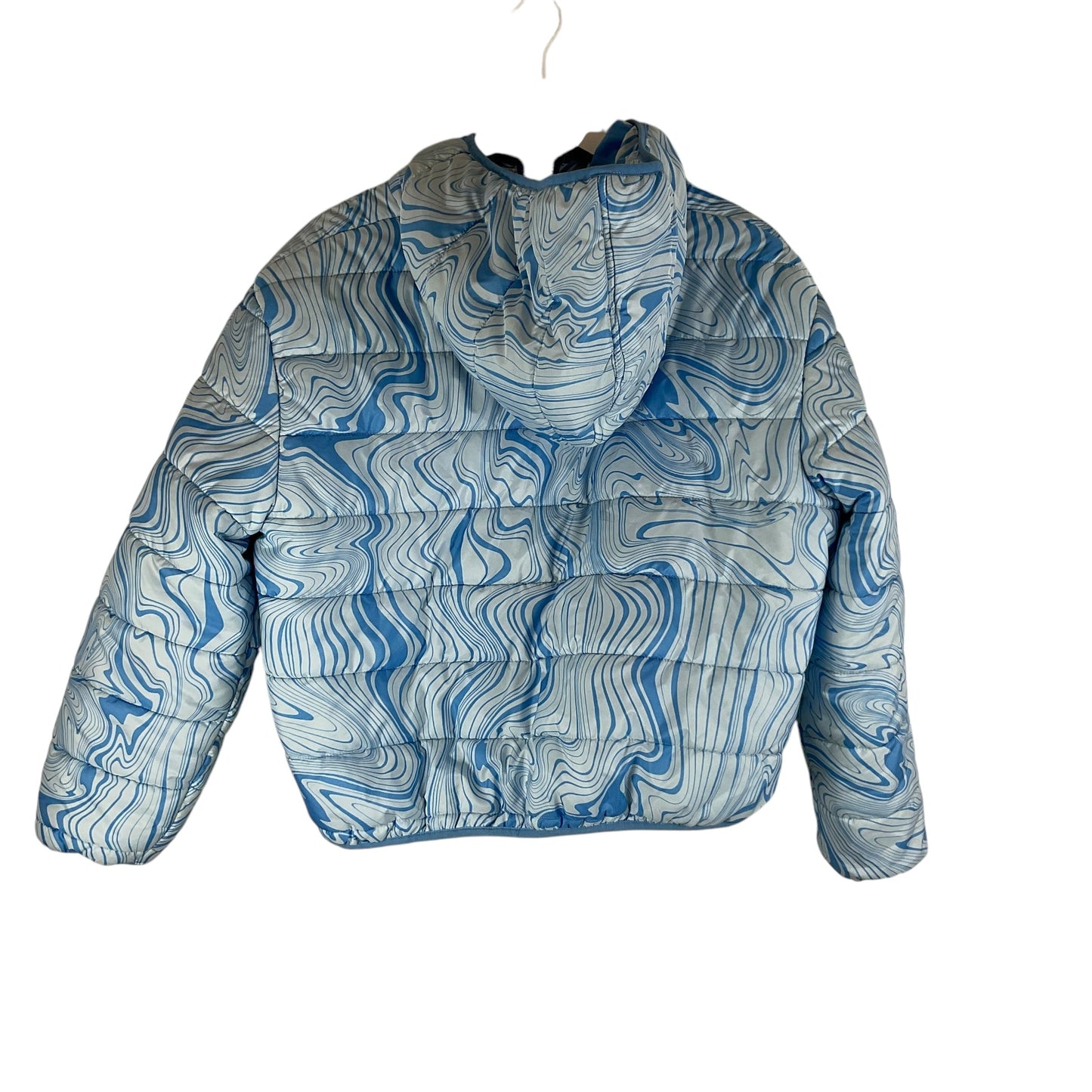 Jacket Puffer & Quilted By Wild Fable In Blue, Size: L