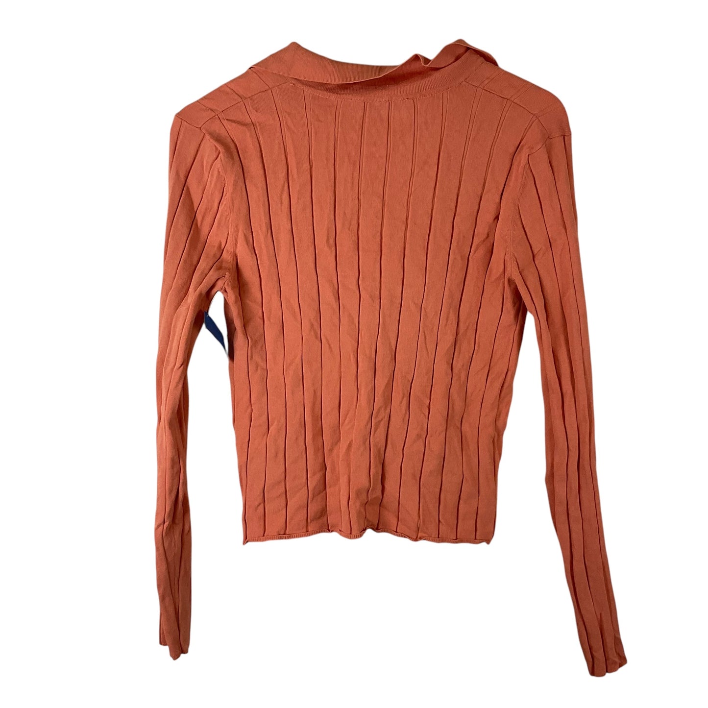 Top Long Sleeve By Zara In Orange, Size: L