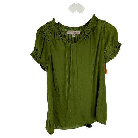 Top Short Sleeve By Catherine Malandrino In Green, Size: S