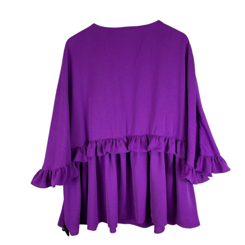 Top Short Sleeve By Entro In Purple, Size: Xl