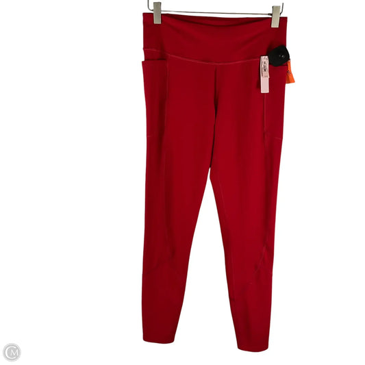 Athletic Leggings By Victorias Secret In Red, Size: M