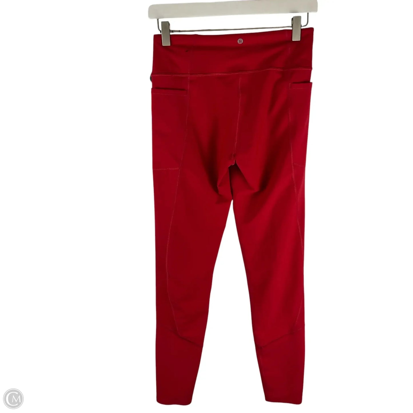 Athletic Leggings By Victorias Secret In Red, Size: M