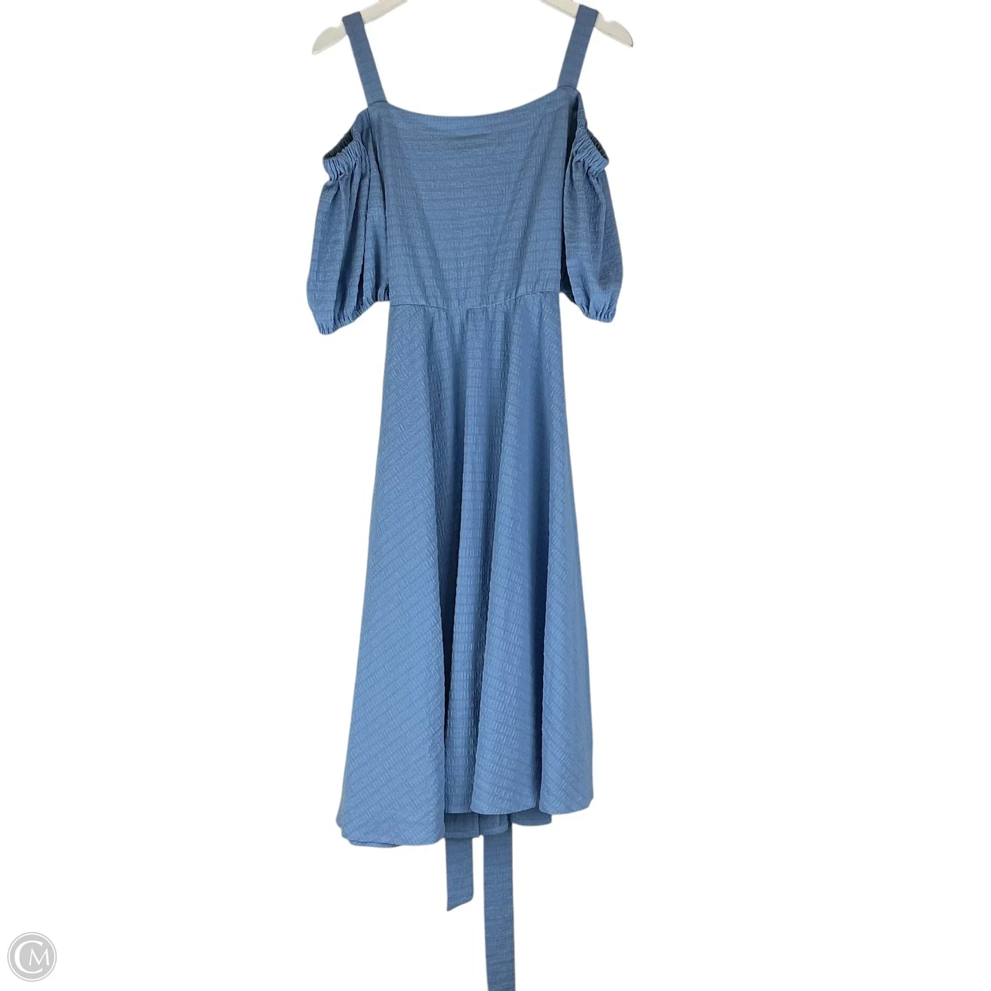 Dress Casual Midi By Clothes Mentor In Blue, Size: L