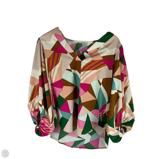 Top Long Sleeve By Jodifl In Multi-colored, Size: S