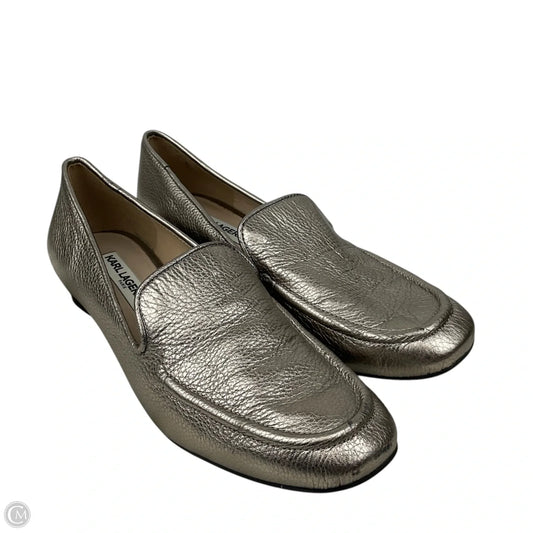 Shoes Designer By Karl Lagerfeld In Grey, Size: 9