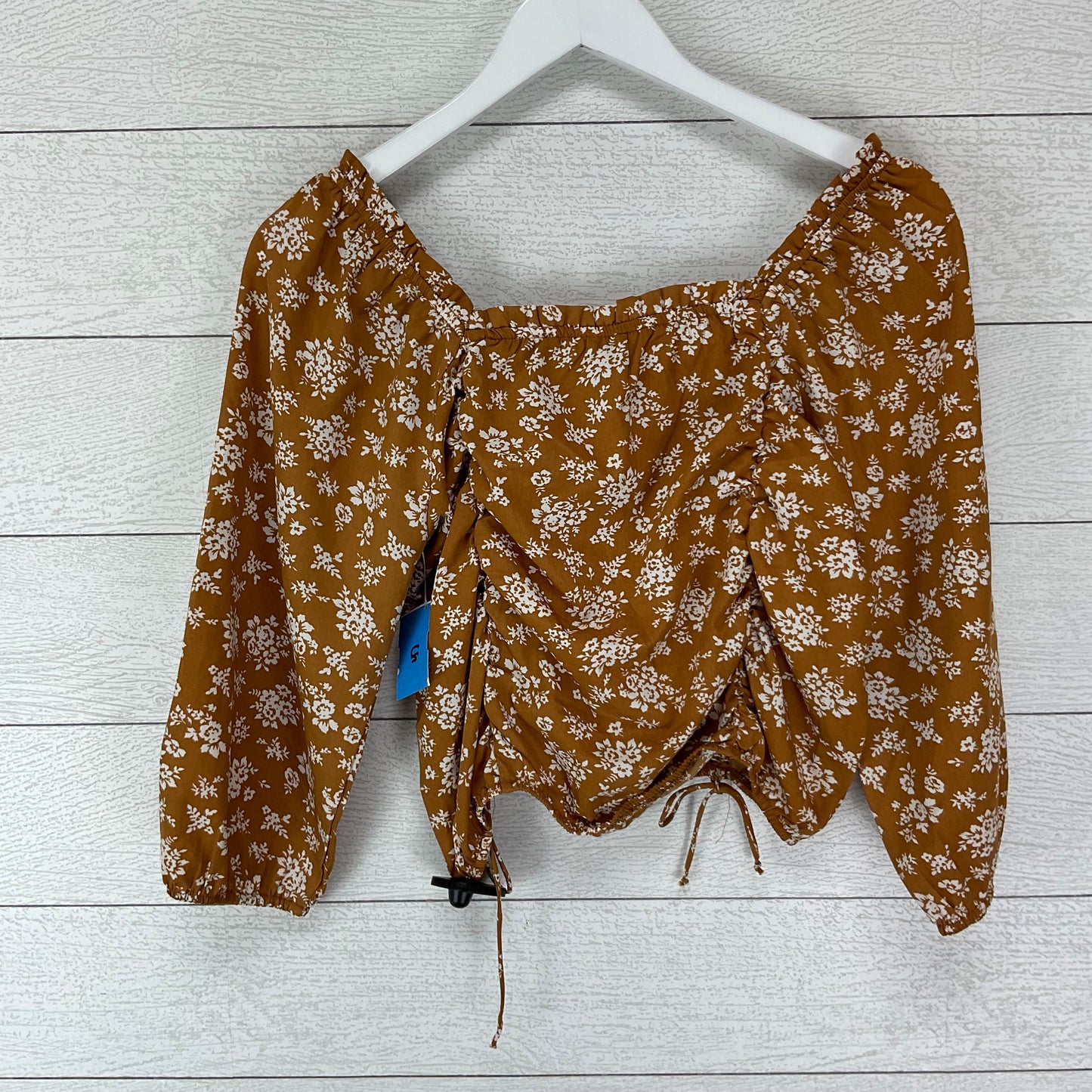 Top Long Sleeve By Clothes Mentor In Brown, Size: L