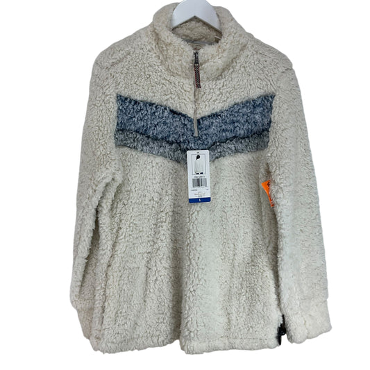 Jacket Faux Fur & Sherpa By Weatherproof In White, Size: L